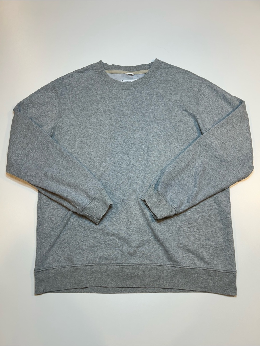 Reigning Champ Heather Grey Midweight Terry Crewneck Sweatshirt